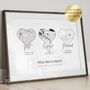 Personalised Map Print, Anniversary Gift, Wedding Gift, thumbnail 1 of 5
