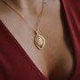 Spiral Swirl Maze Necklace 18 K Gold, thumbnail 4 of 8