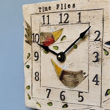 Small Wall Clock Time Flies With Birds, 2 of 6