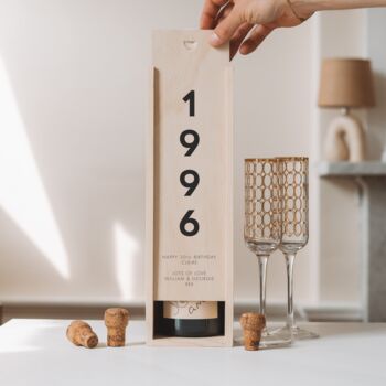 Personalised 30th Birthday Bottle Gift Box, 6 of 8