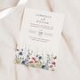 Navy Wildflower Wedding Invitations, thumbnail 1 of 4