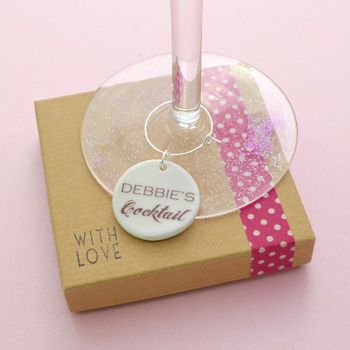 Personalised Cocktail Glass Charm, 2 of 5