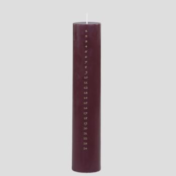 Dark Red Pillar Advent Candle, 2 of 2