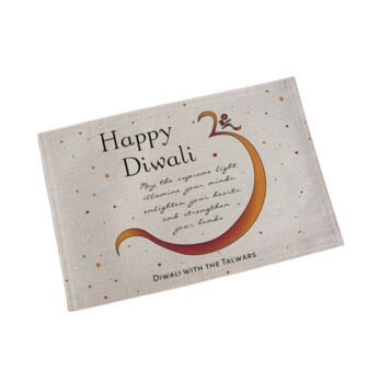 Personalised Diwali Om Placemat, 4 of 4