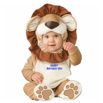 Personalised Baby's Lion Dress Up Costume, 6 of 8