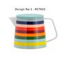 Porcelain Striped Tea Pot With Filter And Matching Mugs, thumbnail 4 of 11