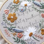 Wildflower Hand Embroidery Kit, thumbnail 3 of 5