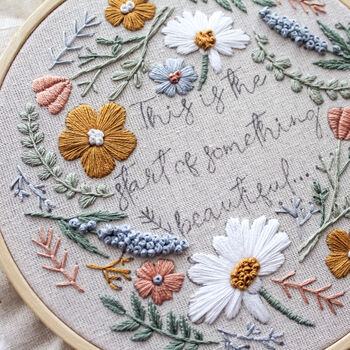 Wildflower Hand Embroidery Kit, 3 of 5