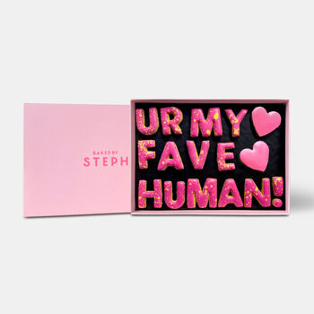 Ur My Fave Human! Letterbox Message Cookies Hot Pink, 2 of 7