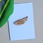 'Hap Pea Birthday' Wooden Token And Card, thumbnail 1 of 2