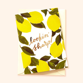 Looking Sharp! Lemon Valentine's Card, 2 of 2