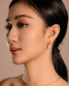 Aurora Rhombus Dendritic Agate Earrings, 9 of 12