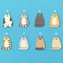 Personalised Cat Father's Day Origami Heart Card, thumbnail 2 of 7