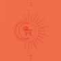 Aries Fire Sign Glowing Coral Yoga Mat, thumbnail 7 of 9