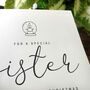 Christmas Card For Sister, thumbnail 2 of 4