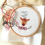 Christmas Reindeer Cross Stitch Kit, thumbnail 3 of 4