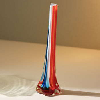Vintage Mid Century Murano Art Glass Stem Vase, 2 of 3