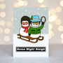 'Some Might Sleigh' Oasis Christmas Card, thumbnail 2 of 3