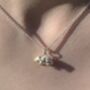 Sterling Silver Hamster Necklace With Personalisation, thumbnail 2 of 7