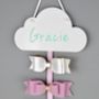 Personalised Hair Bow Holder White With Colour Options, thumbnail 3 of 12