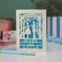 Personalised Papercut Couple Wedding Date Card, thumbnail 5 of 8