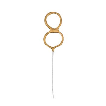 Gold Number Cake Sparkler Numbers, 10 of 11