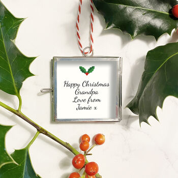 Personalised We Love Our Grandpa Xmas Tree Decoration, 2 of 3
