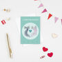 'I Love You Alotl' Axolotl Greetings Card, thumbnail 1 of 2
