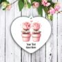 Personalised Cute Cactus Couple Love Decoration C, thumbnail 2 of 2