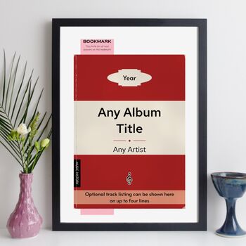 Personalised Favourite Album Music Print Gift For Him Or Her, 12 of 12