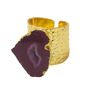 Raspberry ‘Mega’ Agate Gold Plated Statement Ring, thumbnail 1 of 2