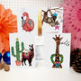 'Festive Fiesta' Christmas Card Pack Of Six, thumbnail 4 of 9