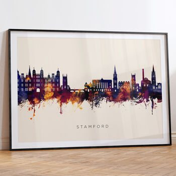 Stamford Skyline Cityscape Art Print, 6 of 12