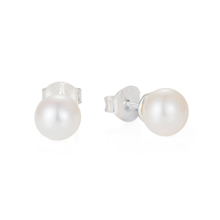 Classic Pearl Ear Studs By Joy Everley