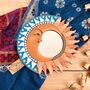Set Of Three Wooden Sun And Moon Bohemian Wall Mirrors, thumbnail 3 of 8