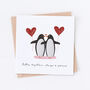 Personalised Penguin Valentine's Card, thumbnail 2 of 2