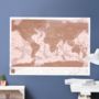 Rose Gold Scratch Off Map, thumbnail 5 of 6