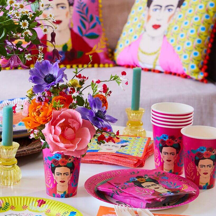 Twenty Pink Frida Kahlo Paper Napkins By HELLO LOVELY