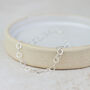 Sterling Silver Mini Star Chain Bracelet, thumbnail 2 of 4