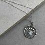 Sterling Silver Moon Phases Snake Necklace, thumbnail 8 of 12