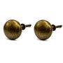 Antique Hammered Brass Round Drawer Knob, thumbnail 1 of 8