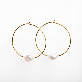 Through The Pearl Hoop Earrings, 3 of 7