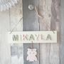 Personalised Children's Name Sign Door Plaque With Owl, thumbnail 3 of 5