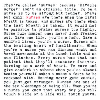 Nurses Art Print With Quotes For Nhs Worker, 4 of 9