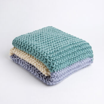 Eve Blanket Beginner Knitting Kit, 6 of 10