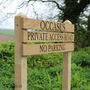 Ladder Direction Oak Sign Post, Up To Eight Tiers, thumbnail 2 of 10