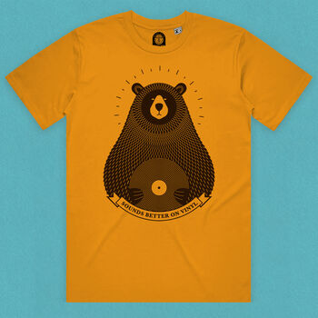 Vinyl Bear Spinning Records T Shirt, 5 of 11