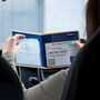 Disabled Blue Badge Parking Permit Wallet In Tiger Gold Lurex, thumbnail 3 of 12