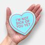 I'm Not Sick Of You Yet Love Heart Valentine's Letterbox Iced Cookie, thumbnail 3 of 10