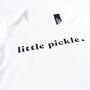 'Little Pickle' Organic Baby Grow, thumbnail 3 of 4